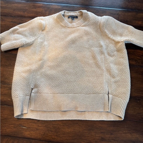 Women’s Banana Republic Short Sleeved Tan  Sweater- Size XS - Picture 1 of 7